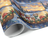 Malti Tzu Kerstboot Vakantie Cadeaupapier (Rol Hoek)