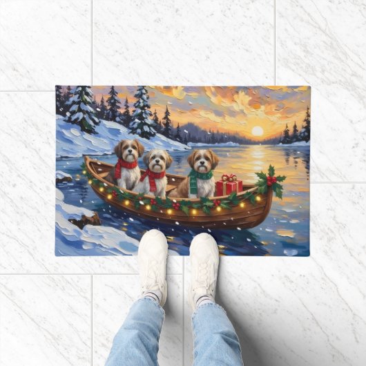 Malti Tzu Kerstboot Vakantie Deurmat (Binnen)