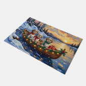 Malti Tzu Kerstboot Vakantie Deurmat (Schuin)