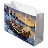 Malti Tzu Kerstboot Vakantie Groot Cadeauzakje (Achterkant Gekanteld)