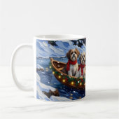 Malti Tzu Kerstboot Vakantie Koffiemok (Links)