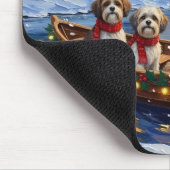 Malti Tzu Kerstboot Vakantie Muismat (Hoek)