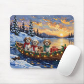Malti Tzu Kerstboot Vakantie Muismat (Met muis)