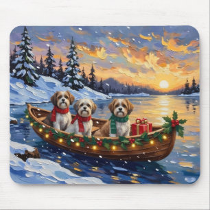 Malti Tzu Kerstboot Vakantie Muismat
