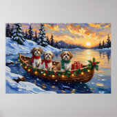 Malti Tzu Kerstboot Vakantie Poster (Voorkant)