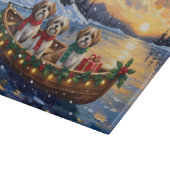 Malti Tzu Kerstboot Vakantie Snijplank (Hoek)