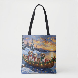 Malti Tzu Kerstboot Vakantie Tote Bag