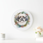 Malti Tzu Kerstkrans feestelijke pup Grote Klok (Huis)