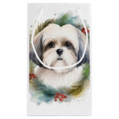 Malti Tzu Kerstkrans feestelijke pup Klein Cadeauzakje (Achterkant)