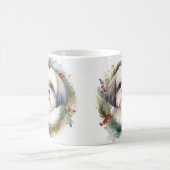 Malti Tzu Kerstkrans feestelijke pup Koffiemok (Center)