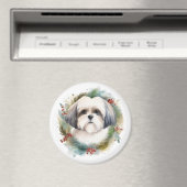 Malti Tzu Kerstkrans feestelijke pup Magneet (Insitu (Vaatwasser))