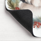 Malti Tzu Kerstkrans feestelijke pup Muismat (Hoek)