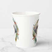 Malti Tzu Kerstkrans feestelijke pup Papieren Bekers (Links)