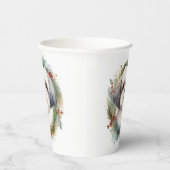 Malti Tzu Kerstkrans feestelijke pup Papieren Bekers (Rechts)