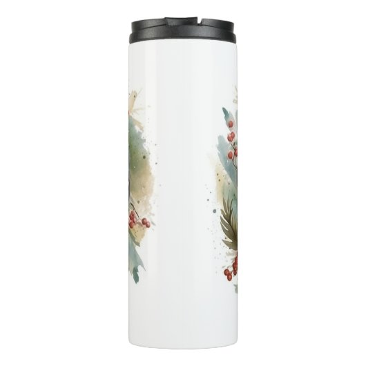 Malti Tzu Kerstkrans feestelijke pup Thermosbeker (Achterkant)