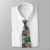 Malti Tzu met hart Rozen Valentijnsdag Stropdas (Gebonden)