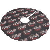 Malti Tzu Met Sinterklaas Feestelijke Kerstmis Kerstboom Rok (Gekanteld)