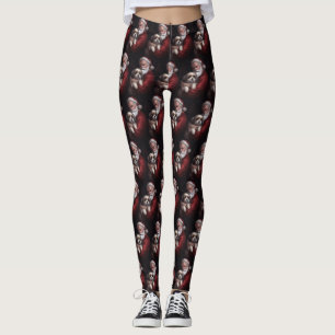 Malti Tzu Met Sinterklaas Feestelijke Kerstmis Leggings