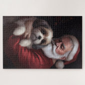 Malti Tzu Met Sinterklaas Feestelijke Kerstmis Legpuzzel (Horizontaal)