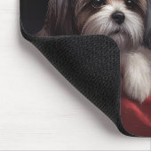 Malti Tzu Met Sinterklaas Feestelijke Kerstmis Muismat (Hoek)