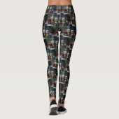 Malti tzu Sneeuwslee Kerstdecoratie Leggings (Achterkant)