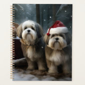 Malti tzu Sneeuwslee Kerstdecoratie Planner (Voorkant)