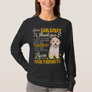 Maltipoo Beste papa bedankt dat je mijn vader bent T-shirt