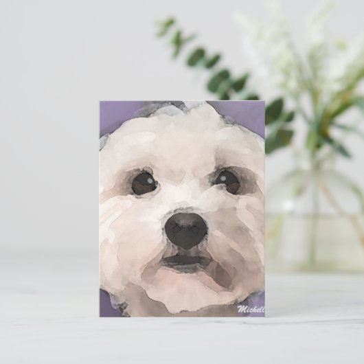Maltipoo Briefkaart (Staand voorkant)