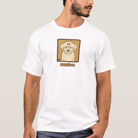 Maltipoo Cartoon T-shirt (Voorkant)