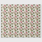 Maltipoo Christmas Wrapping Paper Cadeaupapier (Vlak)
