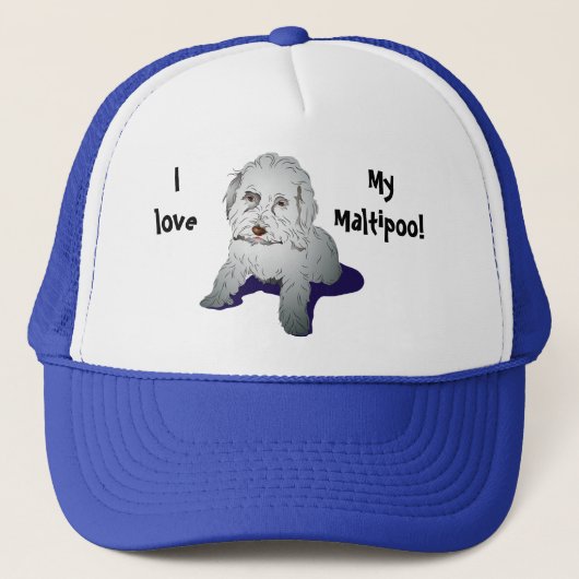 Maltipoo Cute Puppy Trucker Pet (Voorkant)