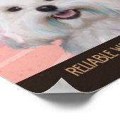 Maltipoo Dog Art Poster - Ons Huis thuis (Hoek)