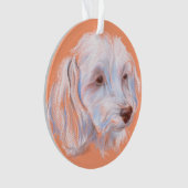 Maltipoo Dog Pastel Art Ornament (voorkant)