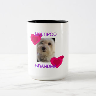 Maltipoo Grandma Tweekleurige Koffiemok