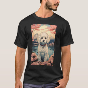 Maltipoo Hond Esthetisch Japans Ukiyo e 4 T-shirt