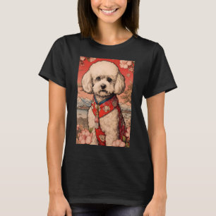 Maltipoo Hond Esthetisch Japans Ukiyo e 5 T-shirt