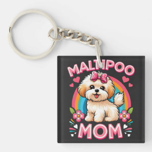 Maltipoo Hond Mam Voor Maltipoo Hond Eigenaar Mama Sleutelhanger