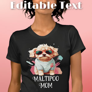 Maltipoo Hond Moeder Zonnebril T-shirt