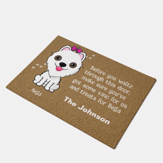 Maltipoo Hondendeurmat Deurmat (Schuin)