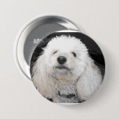 MaltiPoo-hondenknoppen Ronde Button 7,6 Cm (Voorkant /achterkant)