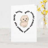 Maltipoo Hondenliefhebber Maltipoo Mom Maltipoo Ei Kaart (Gele Bloem)