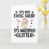 Maltipoo Hondenliefhebber Maltipoo Mom Maltipoo Ei Kaart (Gele Bloem)