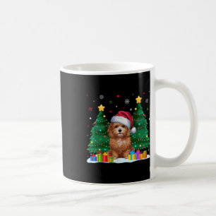 Maltipoo Hondenliefhebbers Santa Hat Lelijk Kerstz Koffiemok