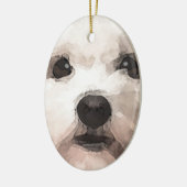 Maltipoo Keramisch Ornament (Links)