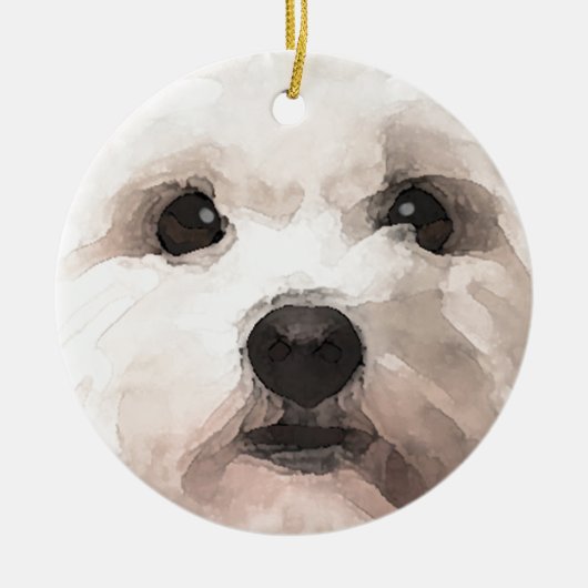 Maltipoo Keramisch Ornament (Voorkant)