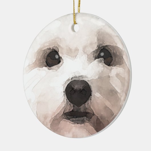 Maltipoo Keramisch Ornament (Links)