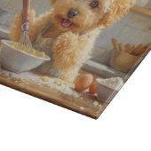 Maltipoo Kookt in Keuken Snijplank (Hoek)