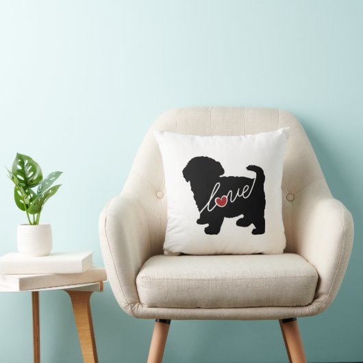 Maltipoo Love Kussen (Stoel)