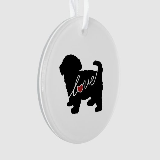 Maltipoo Love Ornament (voorkant)