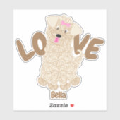 Maltipoo Love Sticker (Vel)